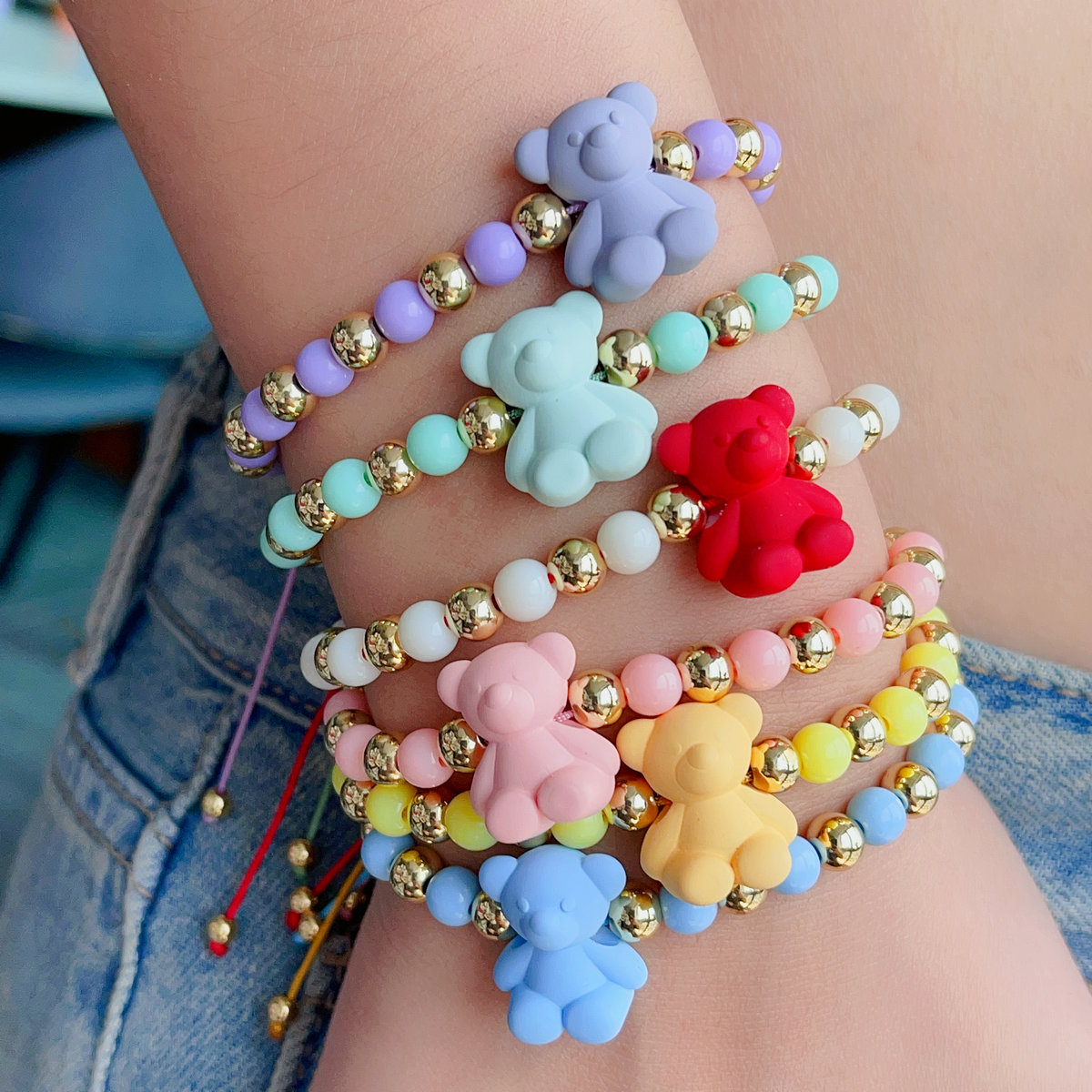 Trendy teddy bear bracelet