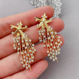Pave star earrings