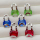 Bag zircon earrings