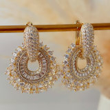 Champing zircon earrings