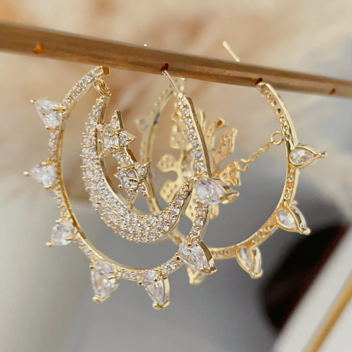 Star moon hoops