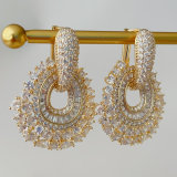 Champing zircon earrings
