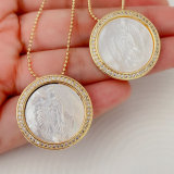 Shell virgin mary Pendant necklace