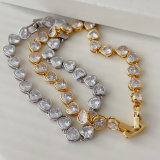 Pave heart zircon bracelet