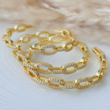 Pave chain cuff