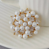 Big flower pearl ring