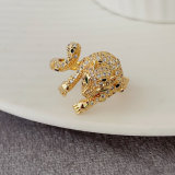 Pave tiger ring