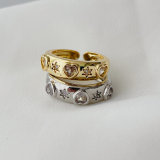 Pave star ring