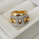 Silver channel ring