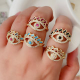 Pave eye ring