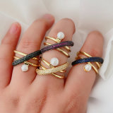 Pearl cross ring