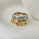 Pave star ring