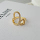 Pave heart ring