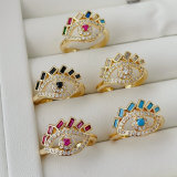 Pave eye ring