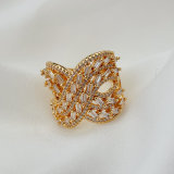 Pave cross ring