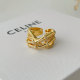 Pave twist ring