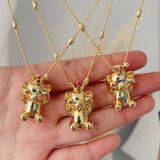 Teddy bear chain necklace
