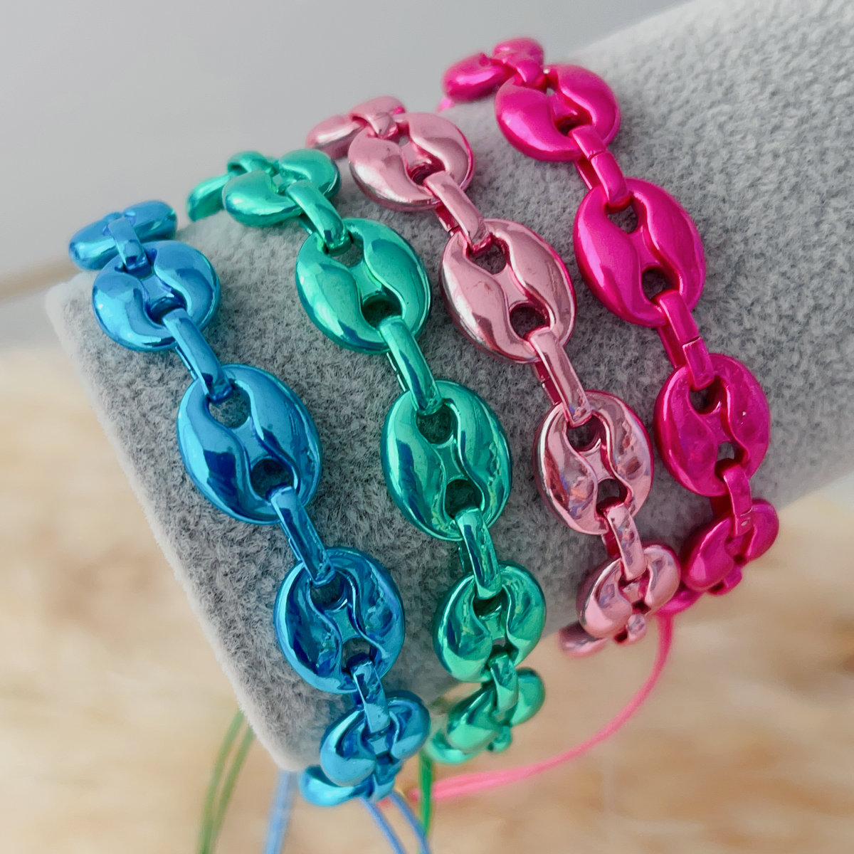 Plating color pig nose bracelets