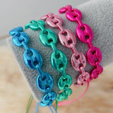 Plating color pig nose bracelets