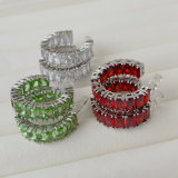 Big zircon hoops