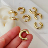 Circle metal ear cuff ( pair )