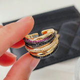 Colorful twist ring