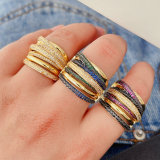 Colorful twist ring