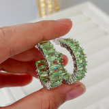 Big zircon hoops