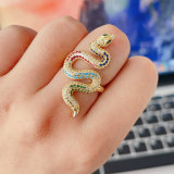 Colorful snake ring