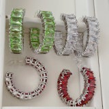 Big zircon hoops