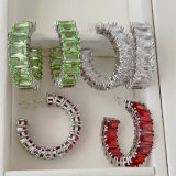 Big zircon hoops