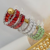 Big zircon hoops
