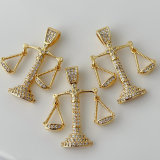 Pave balance pendant