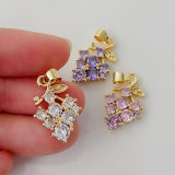 Pave grape charm