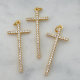 Pave cross pendant