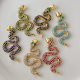 Pave snake pendant