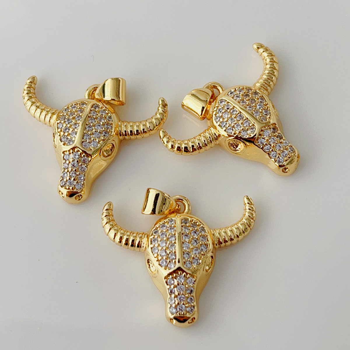 Pave horn charm