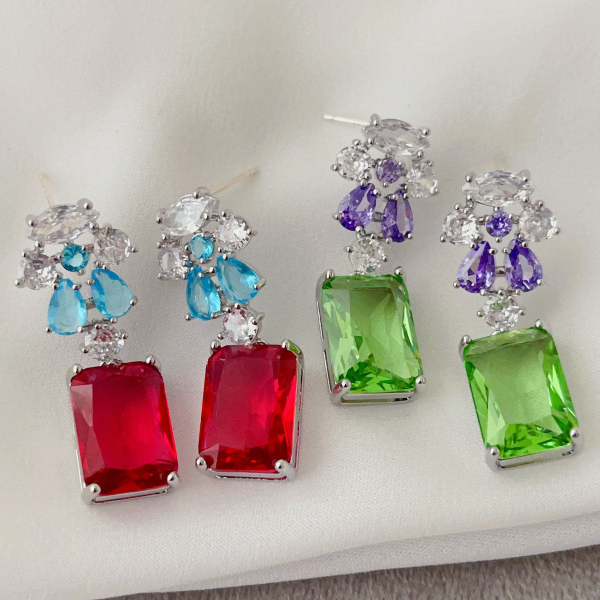 Fashion zircon earrings