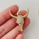 Pave horn pendant
