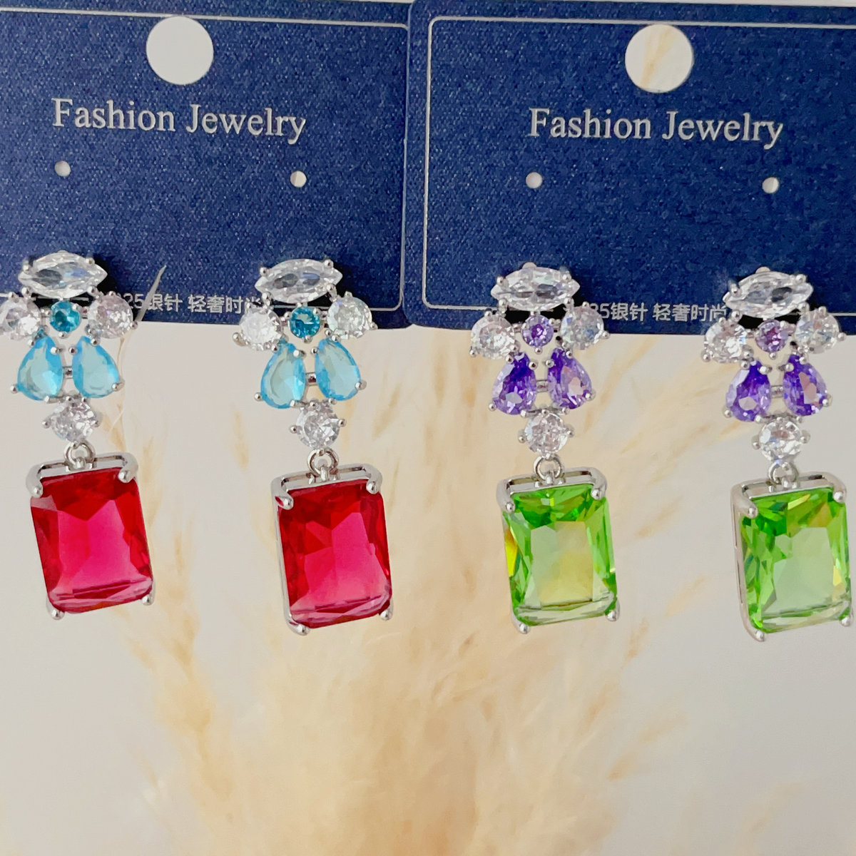 Fashion zircon earrings