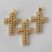 Pave cross pendant