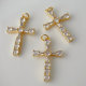 Pave cross pendant