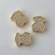 Pave bear bead