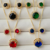 Round zircon set jewelry