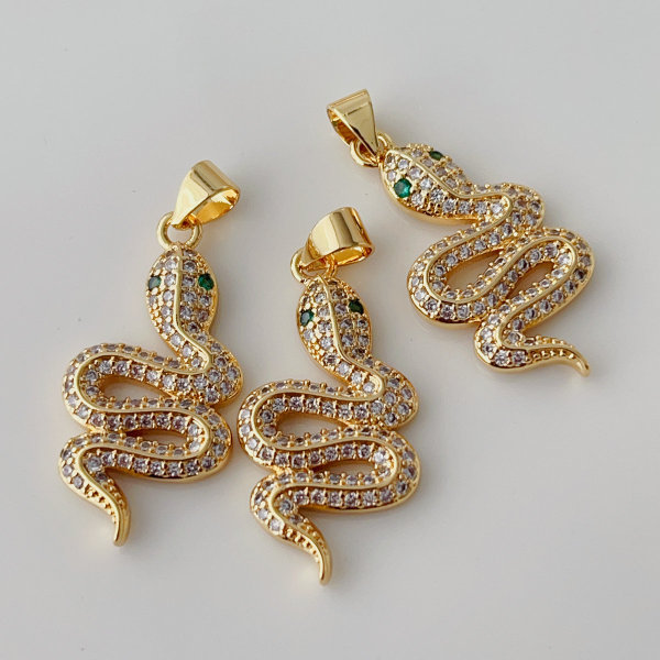 pave snake charm