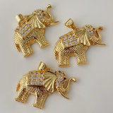 Pave elephant charm