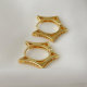 Pave star earrings