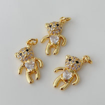 Pave bear charm