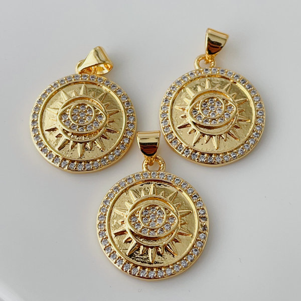 Pave eye charm