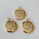 Pave heart charm